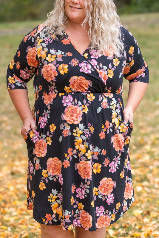 Taylor Dress - Black Floral Mix