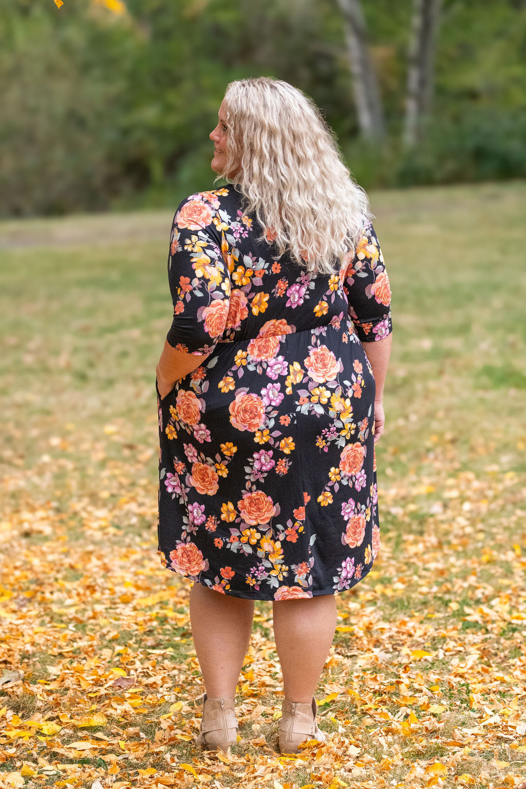 Taylor Dress - Black Floral Mix