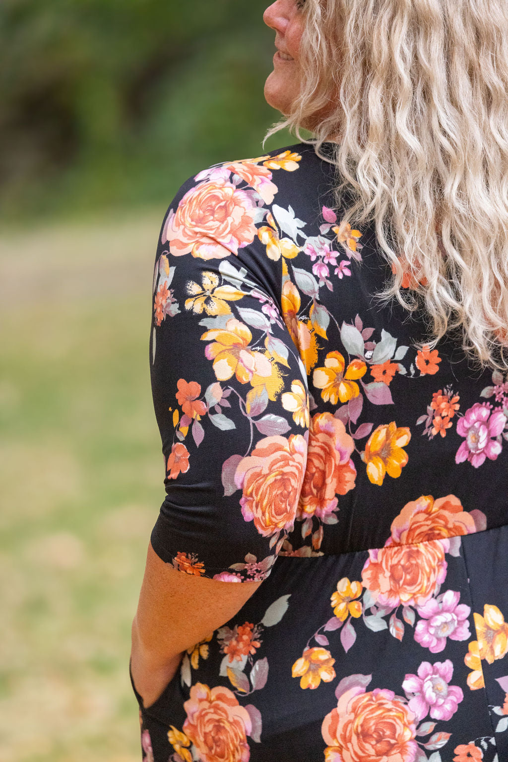 Taylor Dress - Black Floral Mix