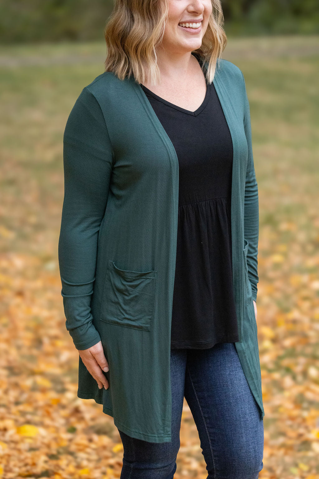 IN STOCK Classic Cardigan - Evergreen FINAL SALE