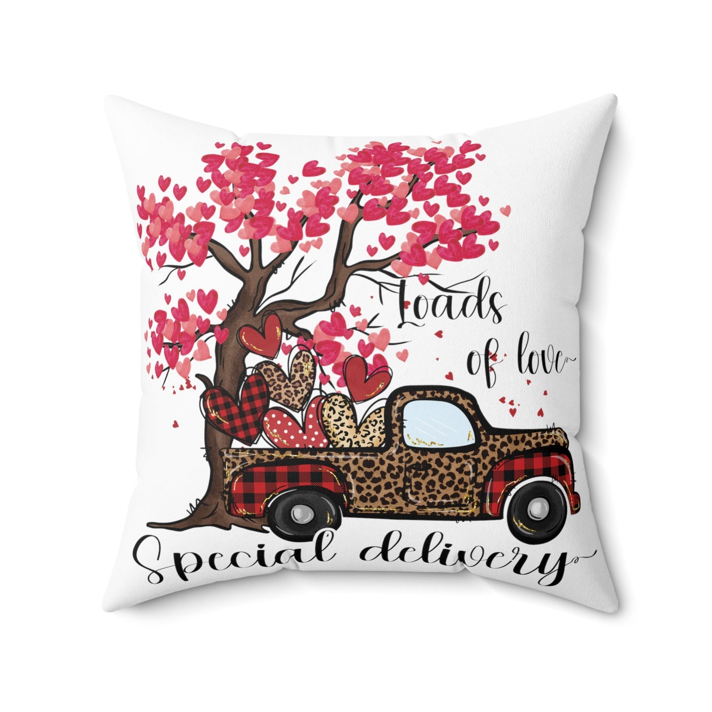 Loads Of Love Special Delivery Spun Polyester Square Pillow