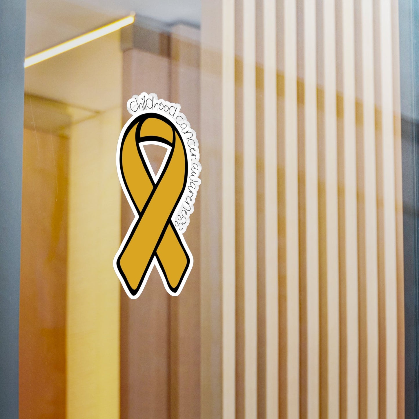 Childhood Cancer Awareness Ribbon Sticker