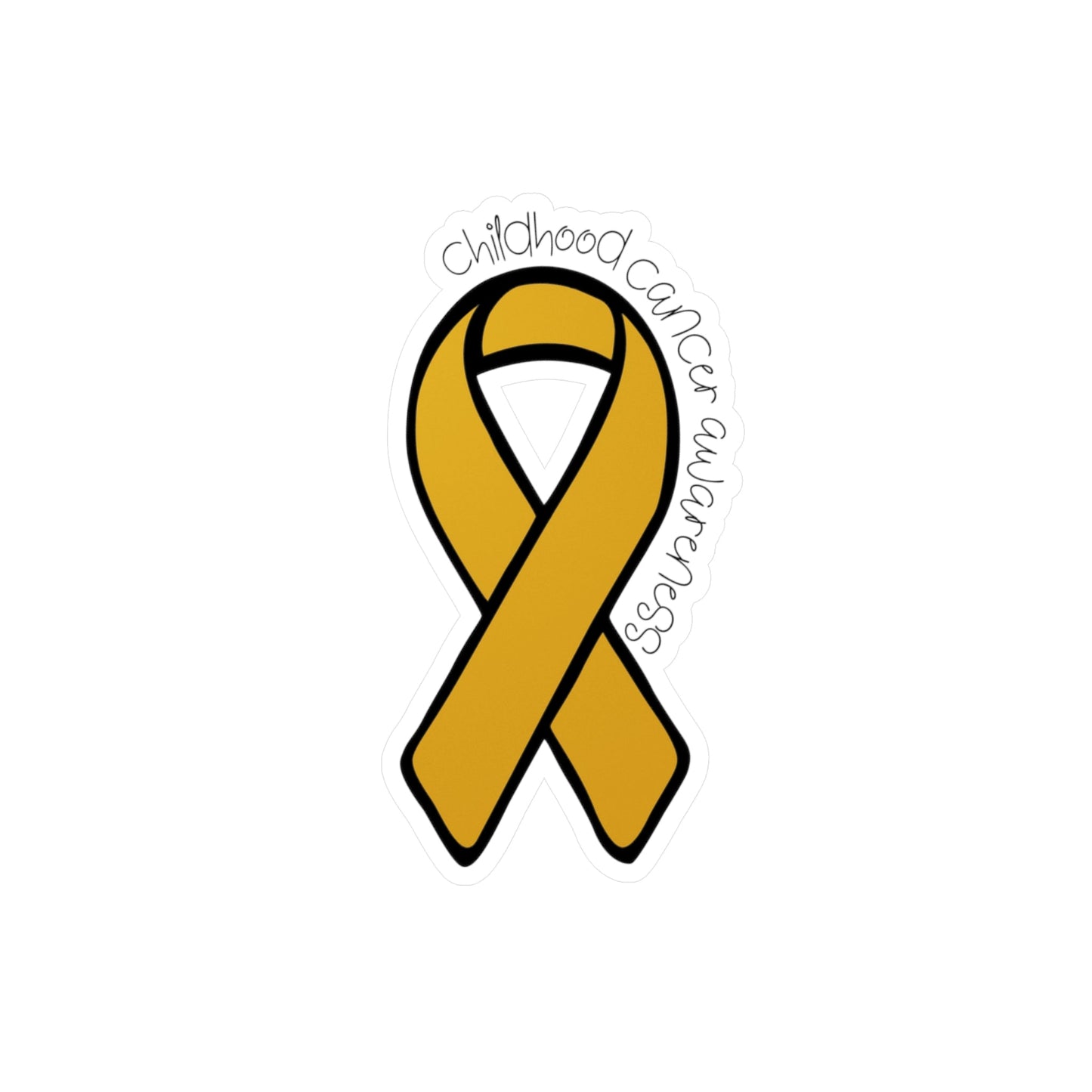 Childhood Cancer Awareness Ribbon Sticker