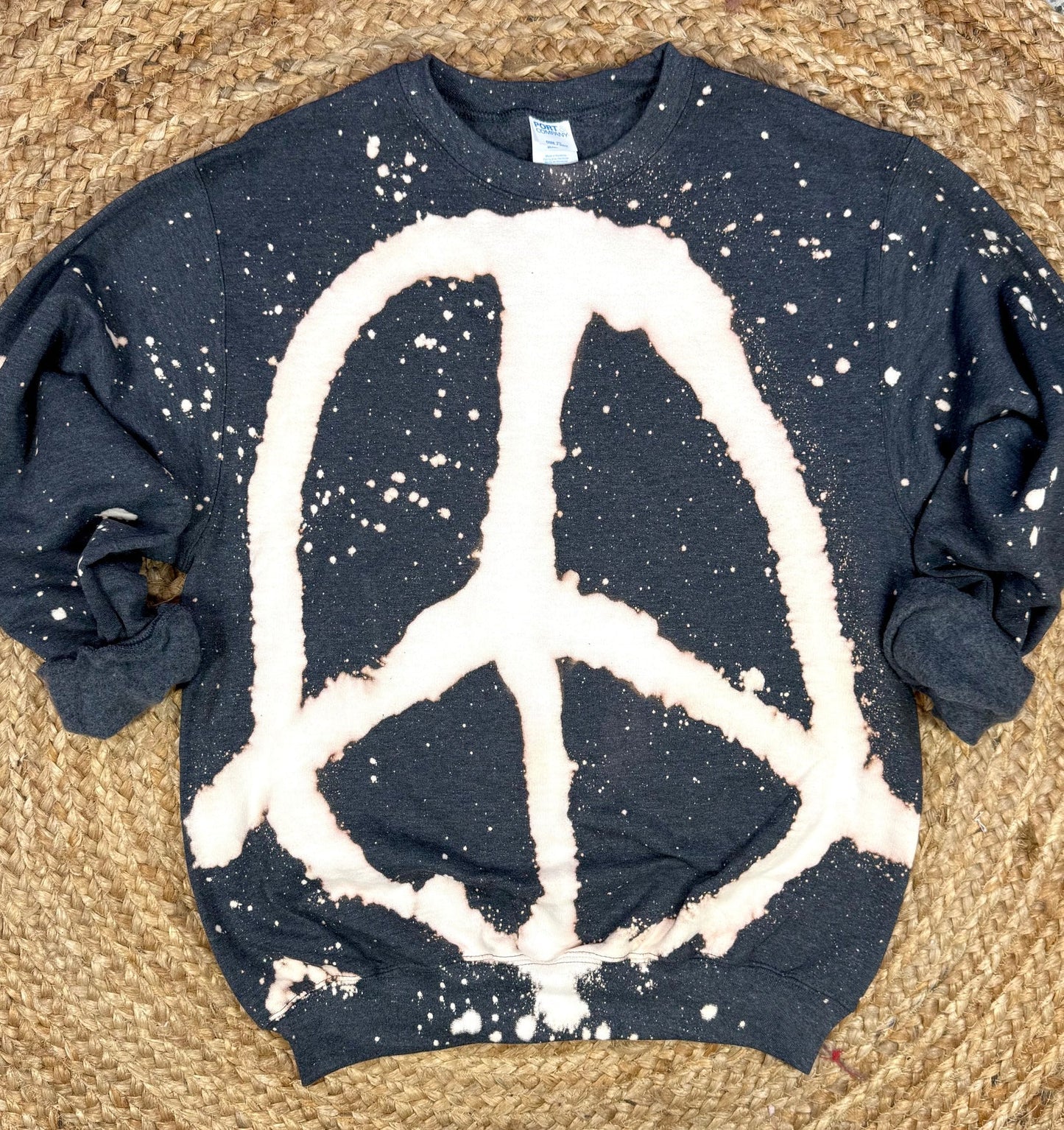 PREORDER: Grafitti Peace Sweatshirt in Two Colors