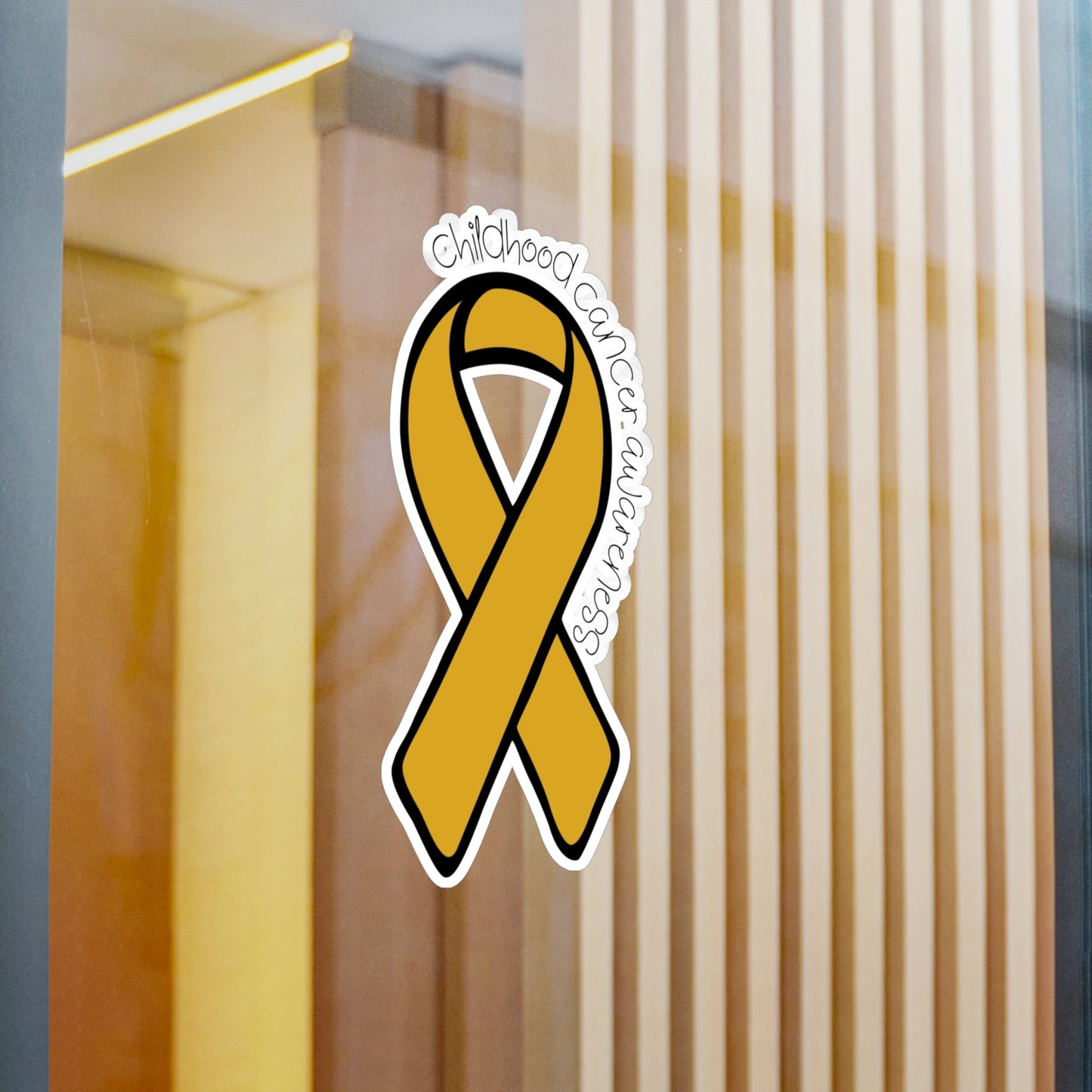 Childhood Cancer Awareness Ribbon Sticker