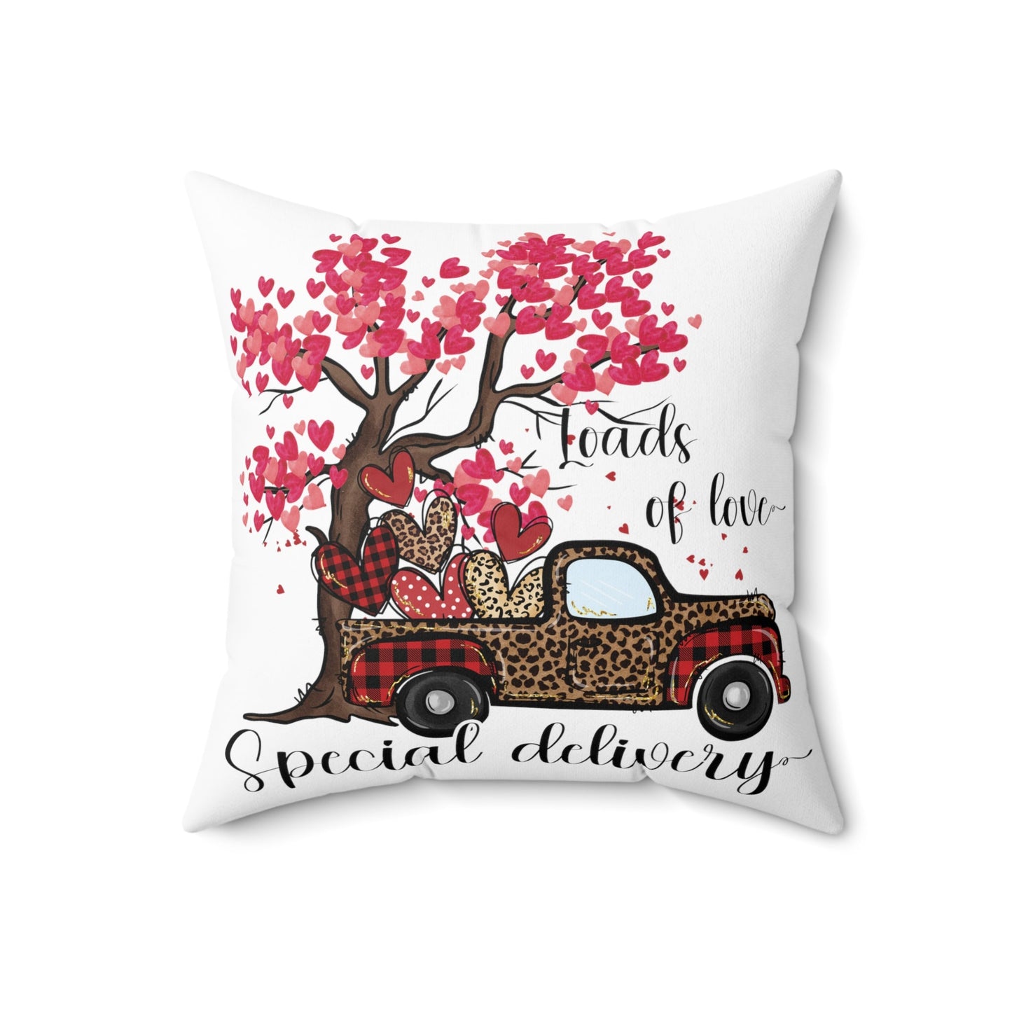 Loads Of Love Special Delivery Spun Polyester Square Pillow