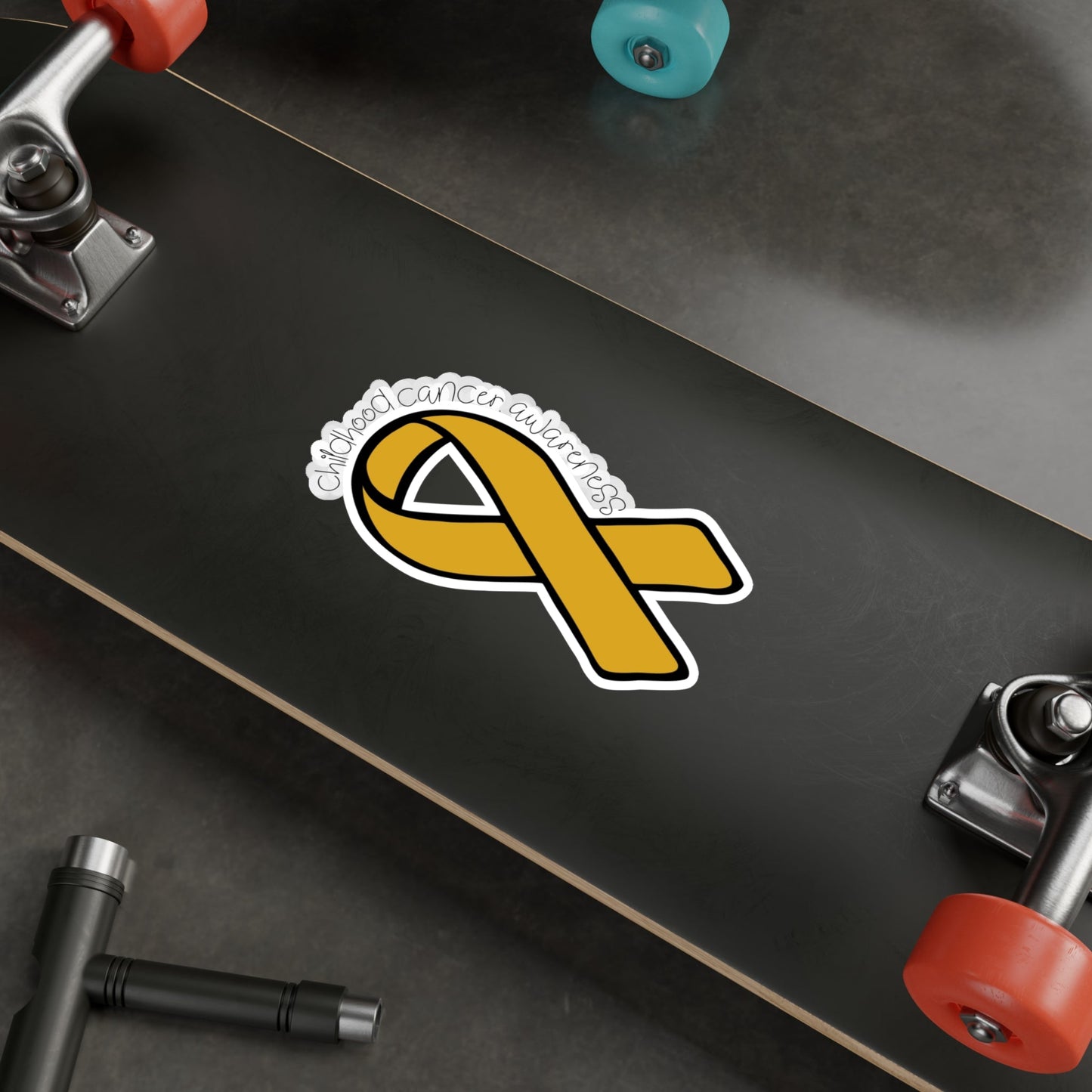 Childhood Cancer Awareness Ribbon Sticker