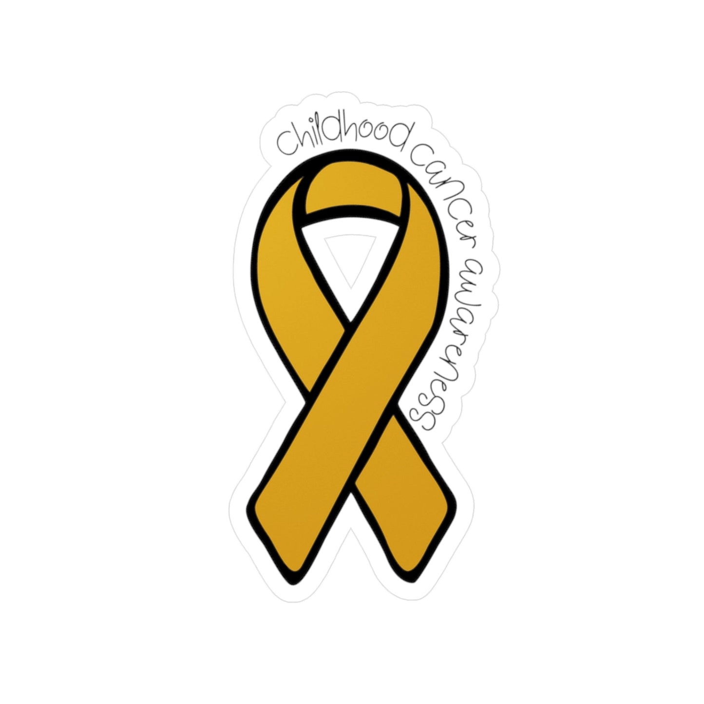 Childhood Cancer Awareness Ribbon Sticker