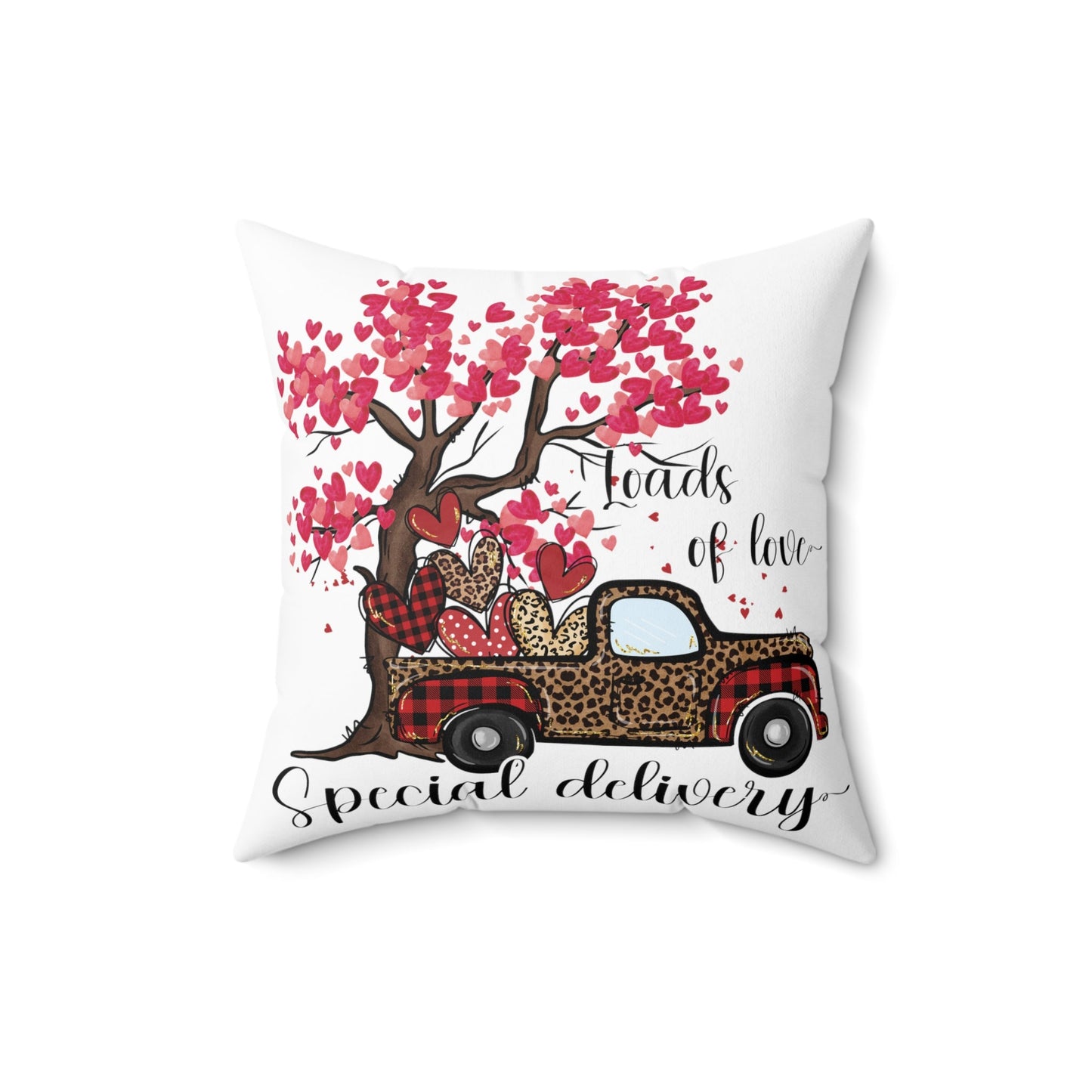 Loads Of Love Special Delivery Spun Polyester Square Pillow