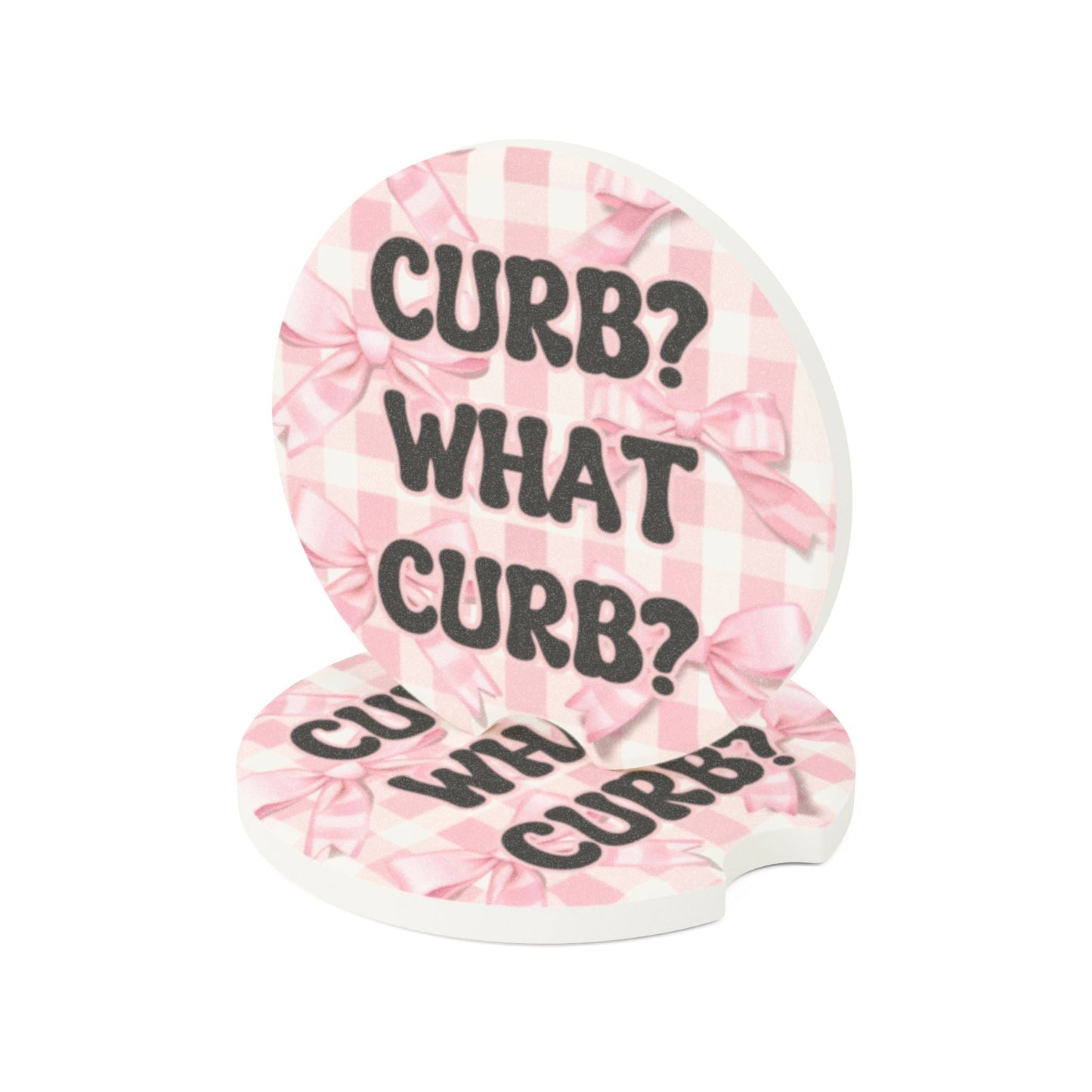 Curb What Curb Soapstone Car Coaster