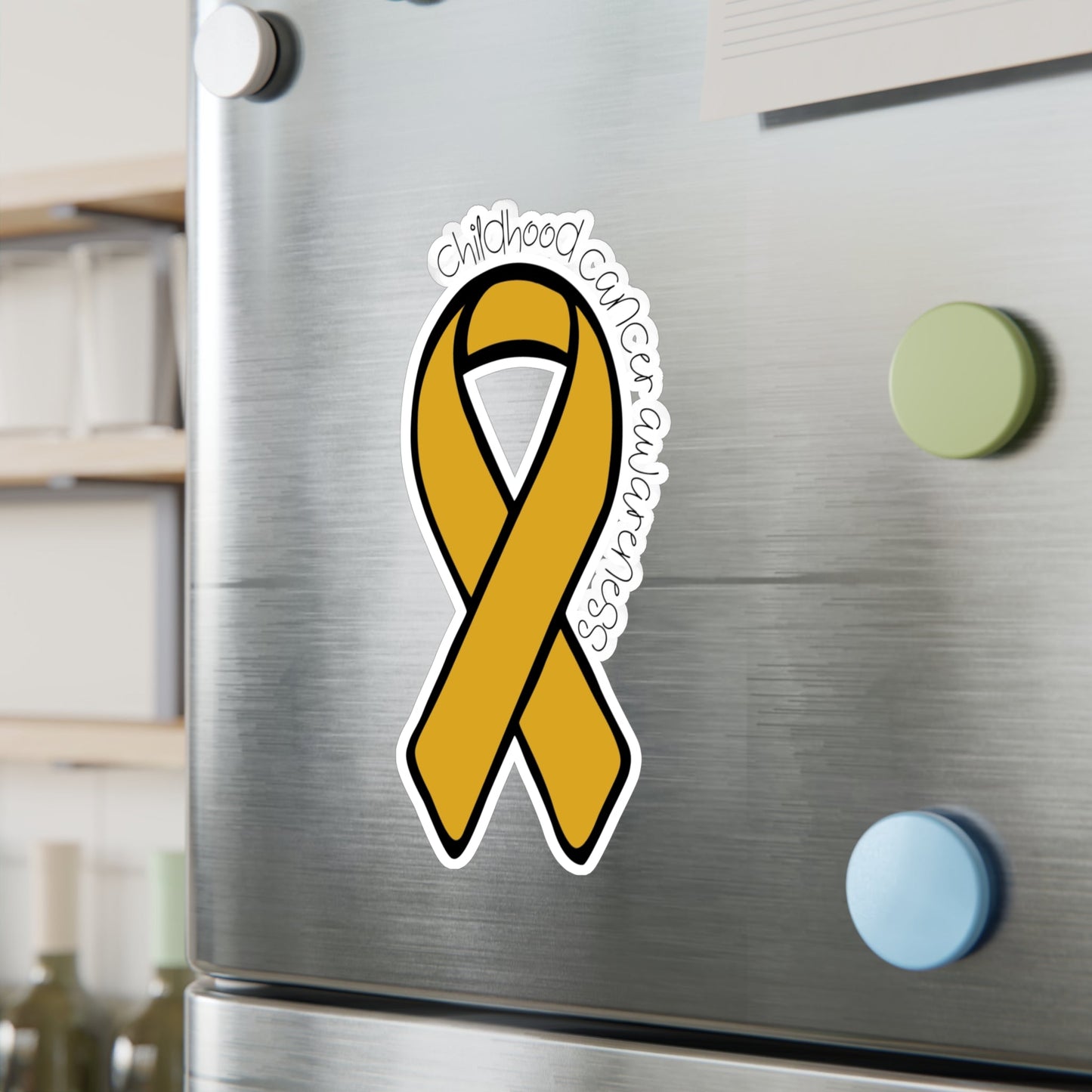 Childhood Cancer Awareness Ribbon Sticker