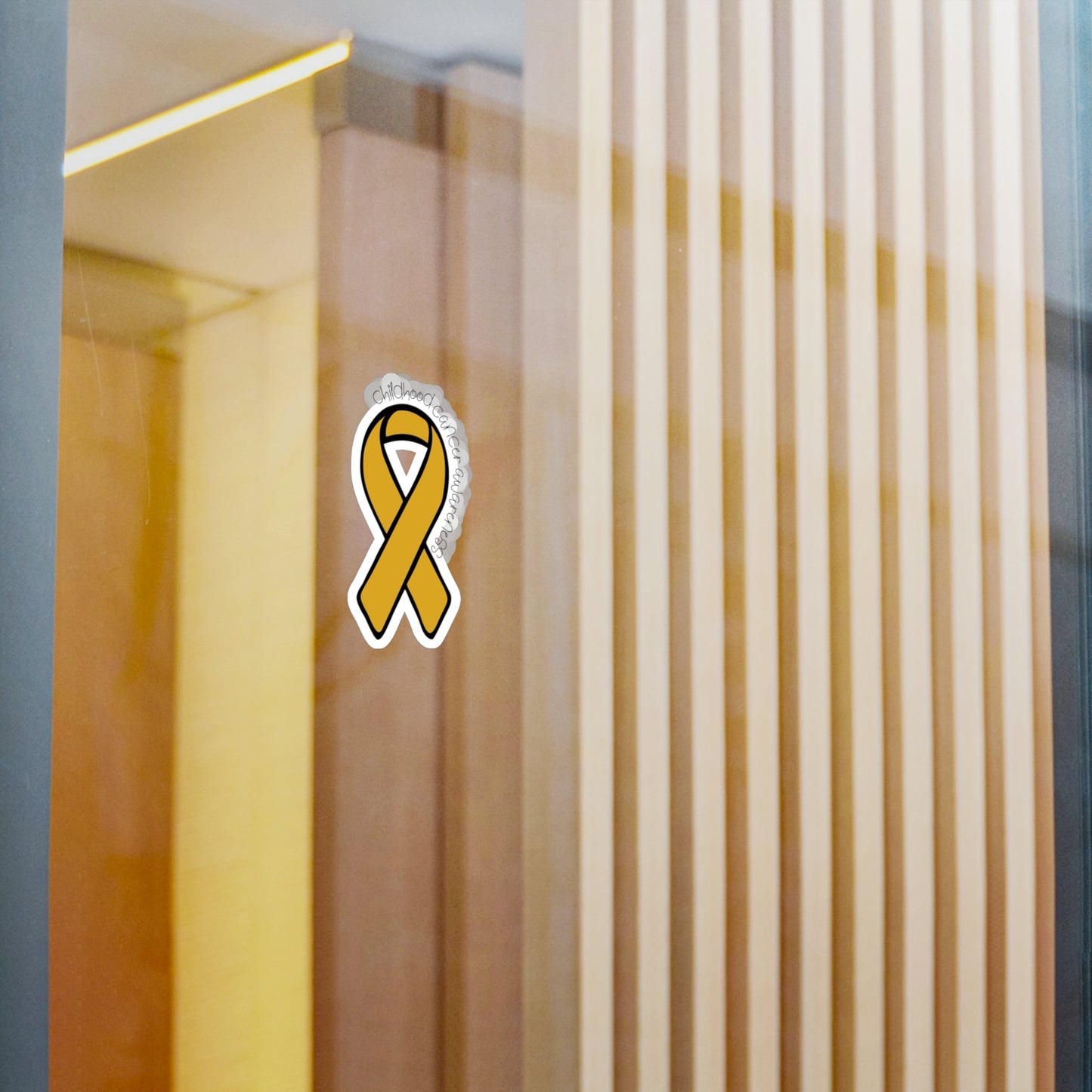 Childhood Cancer Awareness Ribbon Sticker