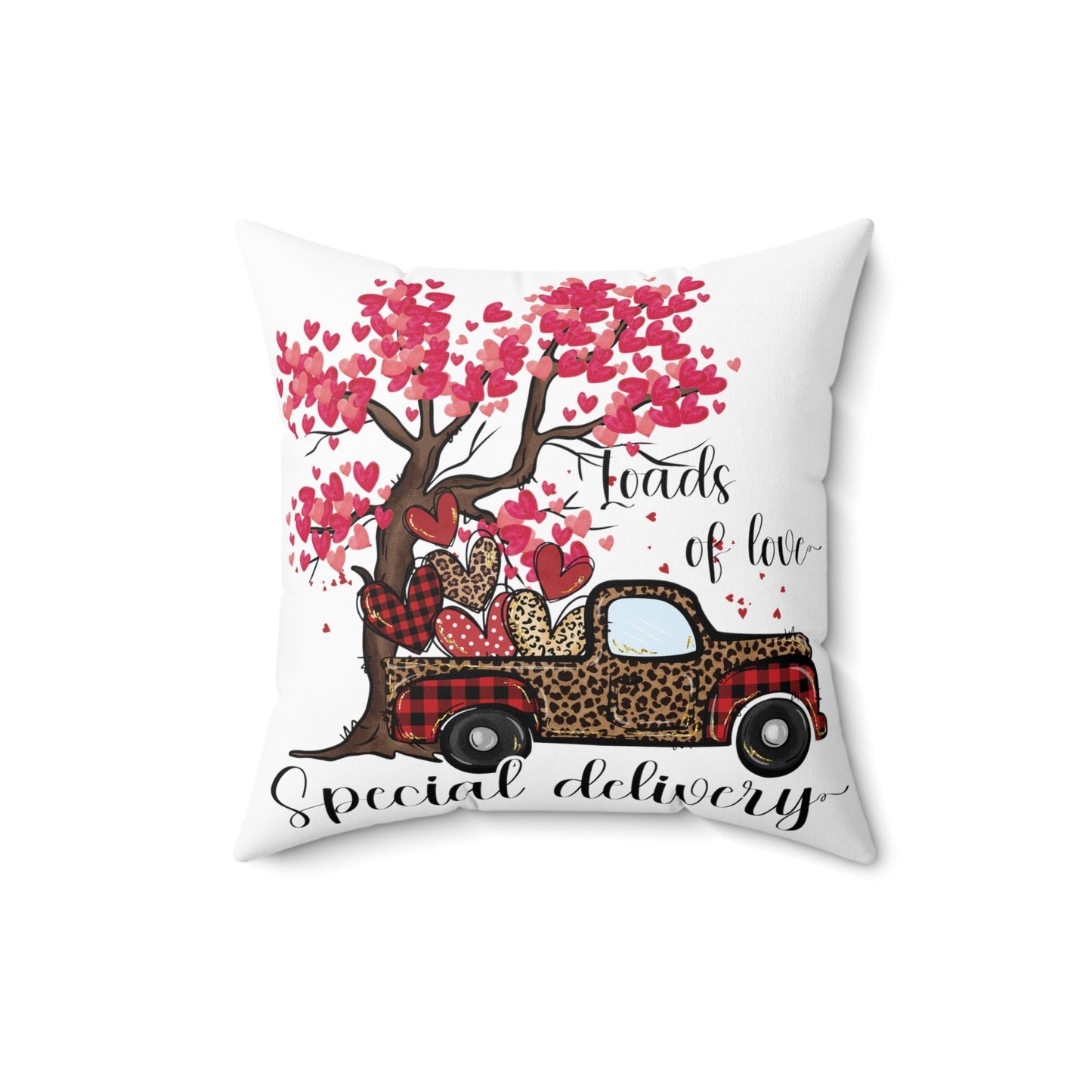 Loads Of Love Special Delivery Spun Polyester Square Pillow