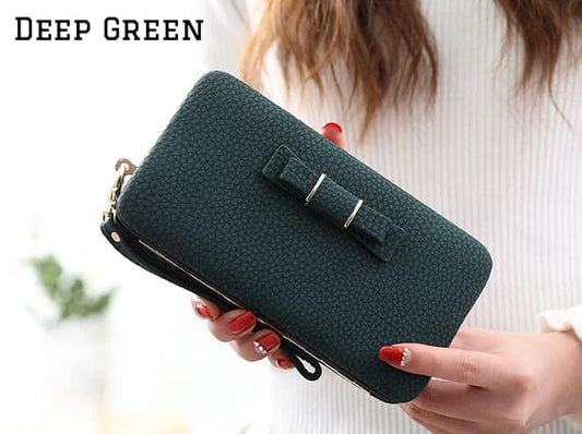 Jules Wristlet - Deep Green