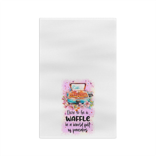 Dare To Be A Waffle Soft Tea Towel