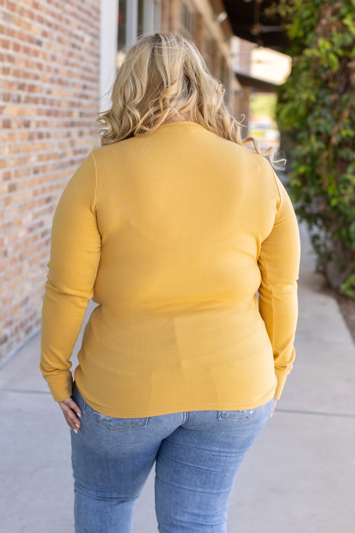 IN STOCK Leah Long Sleeve Top - Mustard | Women's Casual Top FINAL SALE