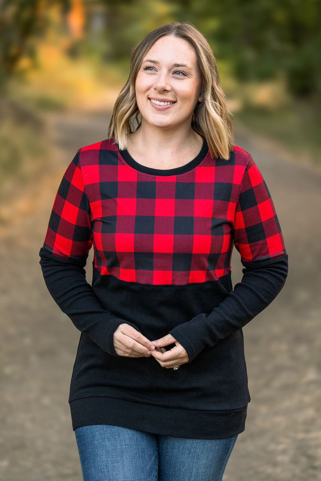 Natalie Pullover - Buffalo Plaid