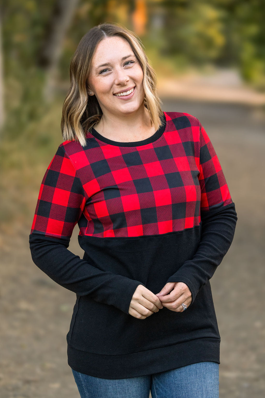 Natalie Pullover - Buffalo Plaid