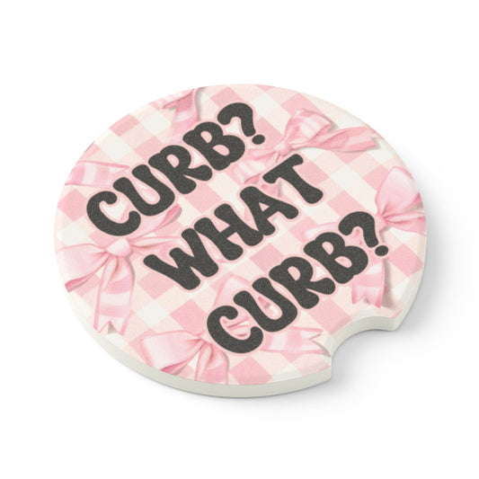 Curb What Curb Soapstone Car Coaster