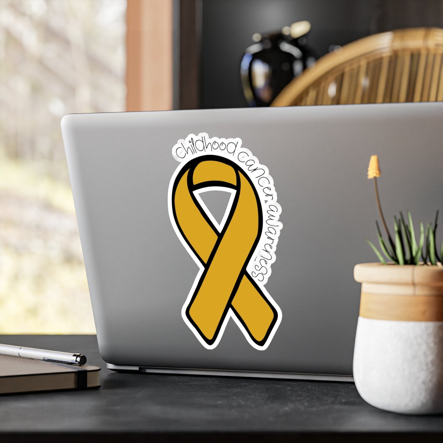 Childhood Cancer Awareness Ribbon Sticker