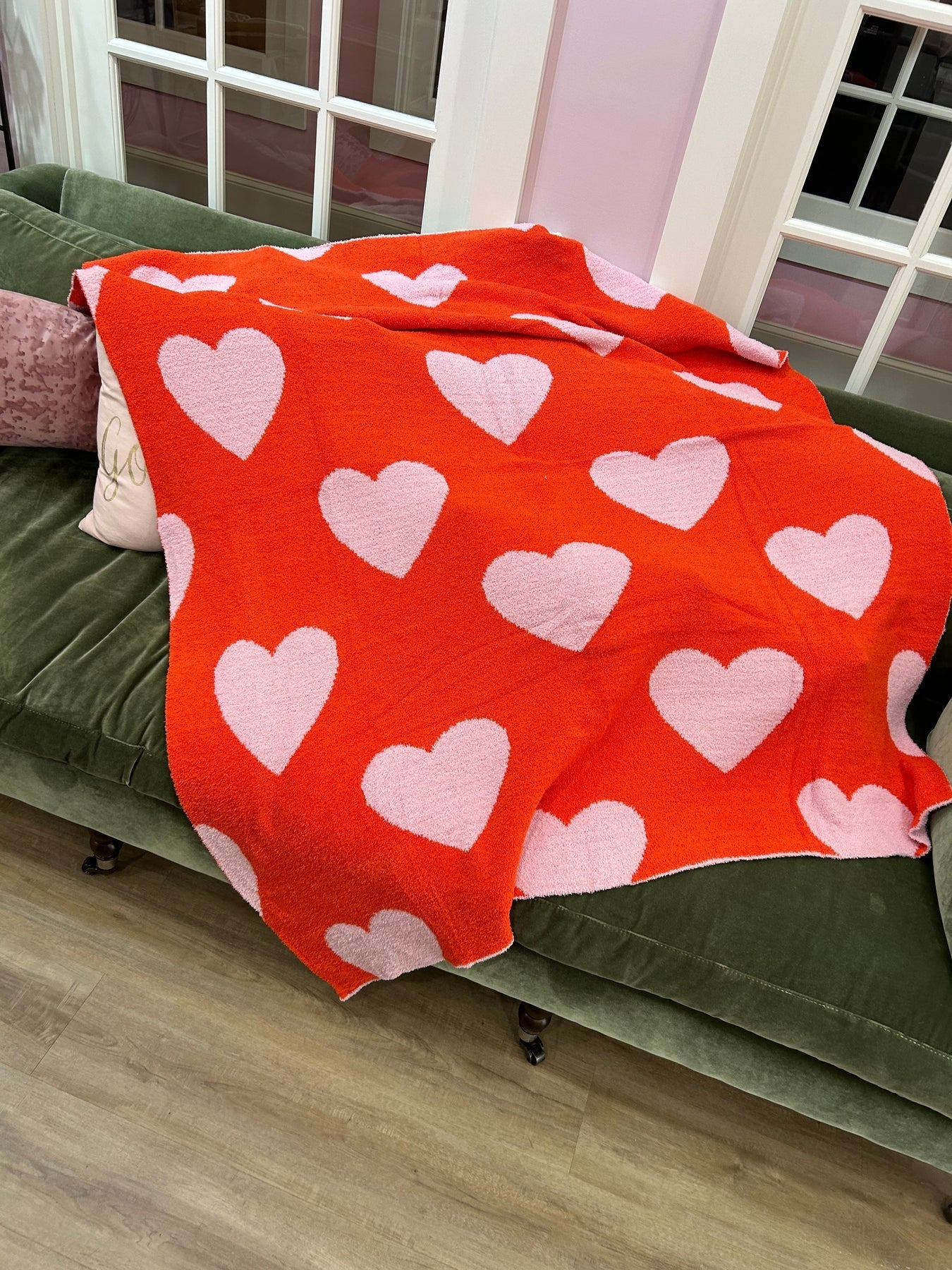 Love Luxe Reversible Heart Blanket