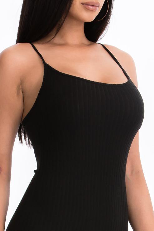 Ribbed Cami Soft Bodycon Dress