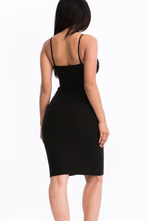 Ribbed Cami Soft Bodycon Dress