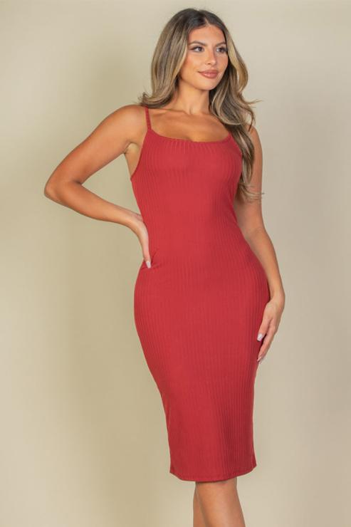 Ribbed Cami Soft Bodycon Dress