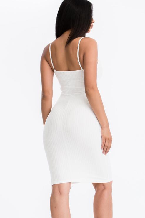 Ribbed Cami Soft Bodycon Dress