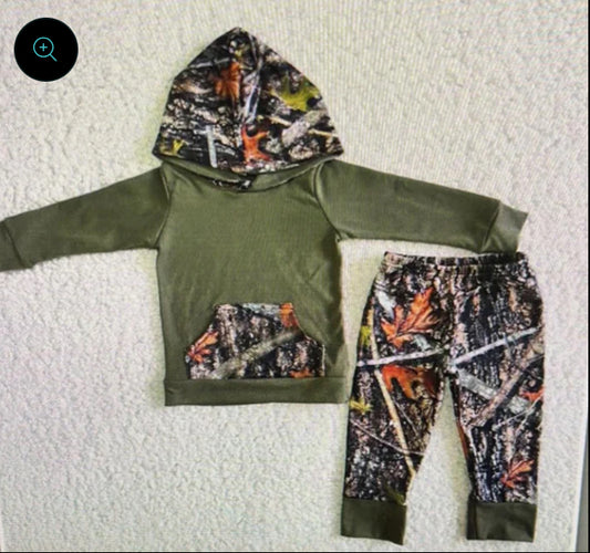 Camo hoodie set