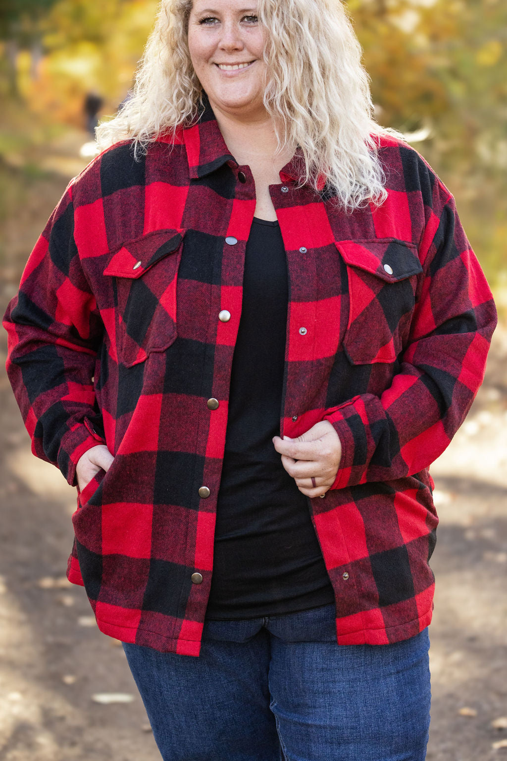 Norah Plaid Shacket - Buffalo Plaid