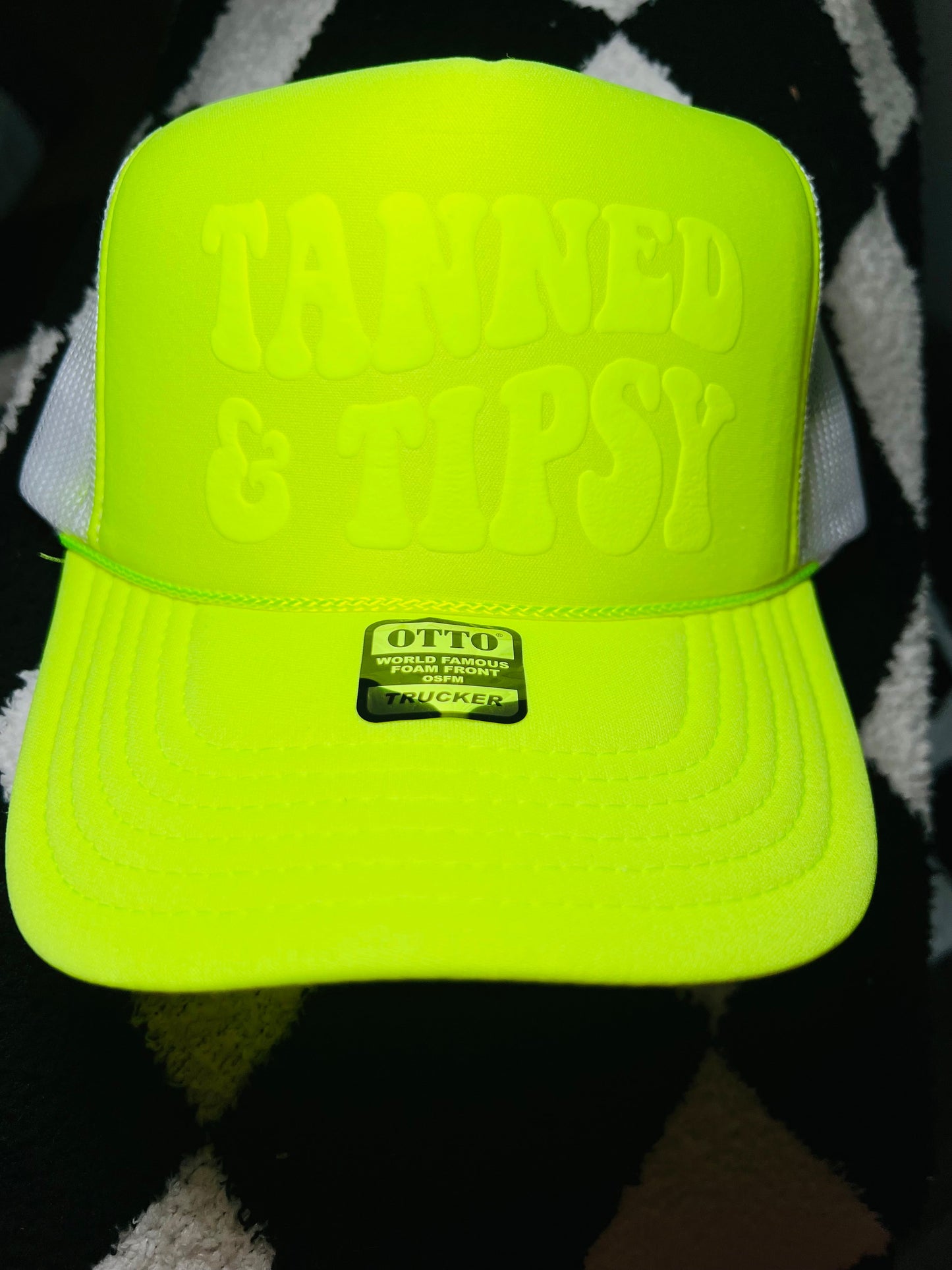 Tanned & Tipsy Puff trucker hat