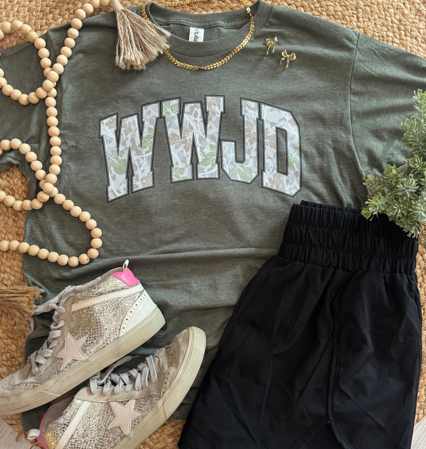 WWJD Camo Tee