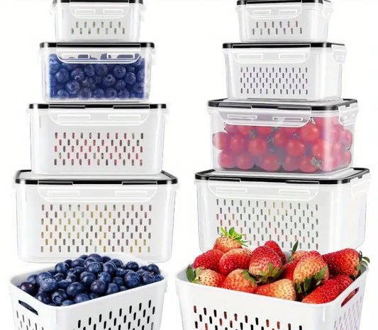 Set of fridge containers