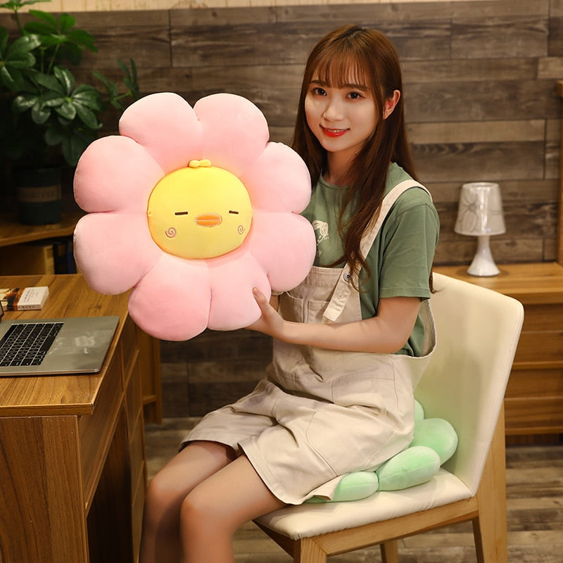 Animal Flower Plush Pillow