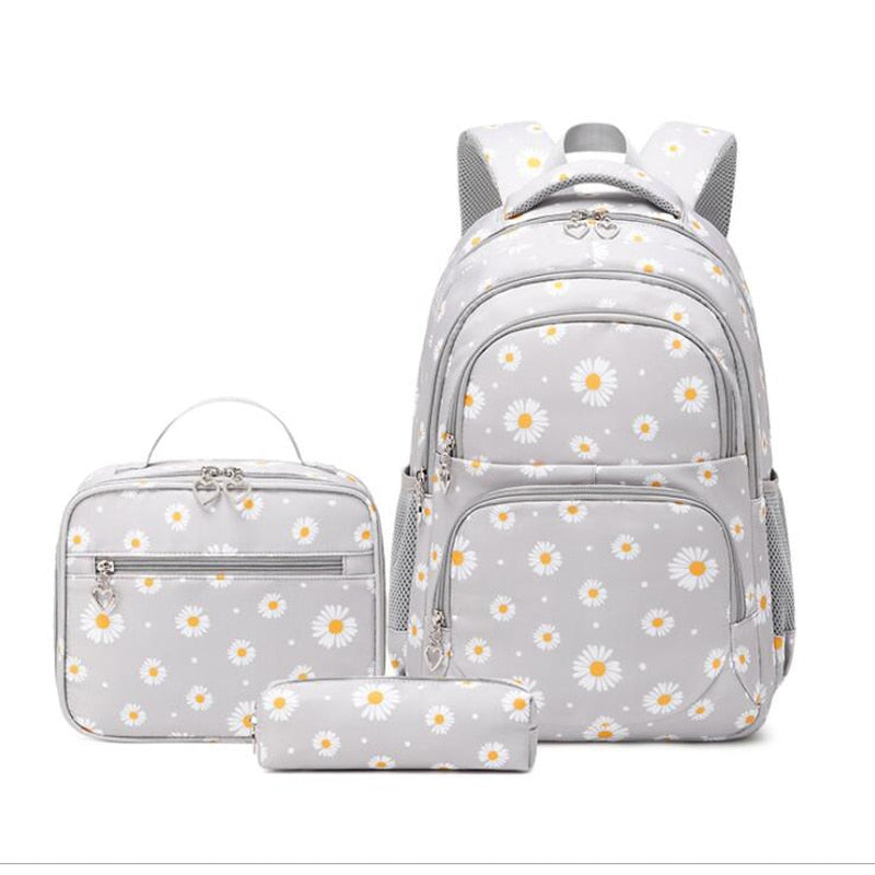 3 Pcs/Set Daisy School Bag