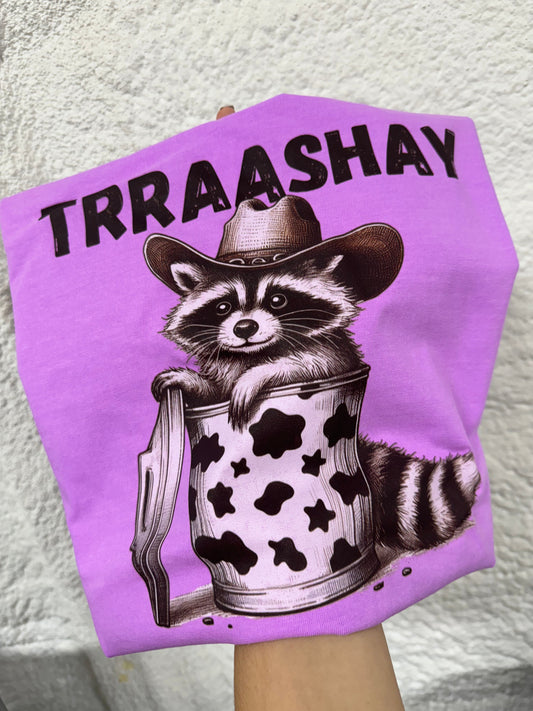 TRRAASHAY racoon tee & sweatshirt