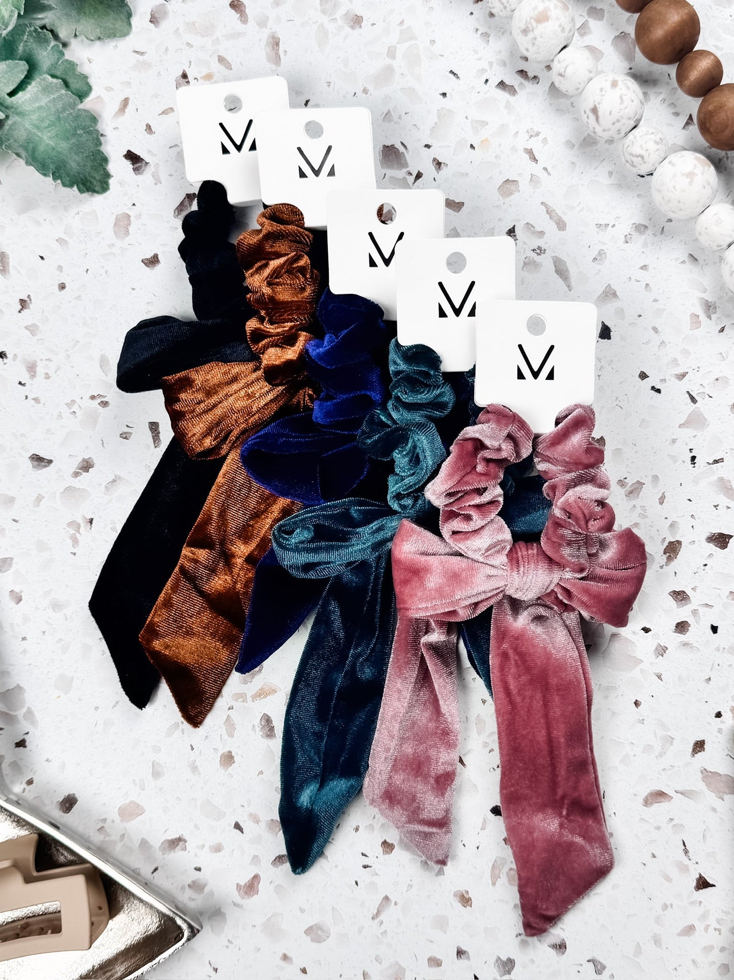 IN STOCK Velvet Bow Scrunchie