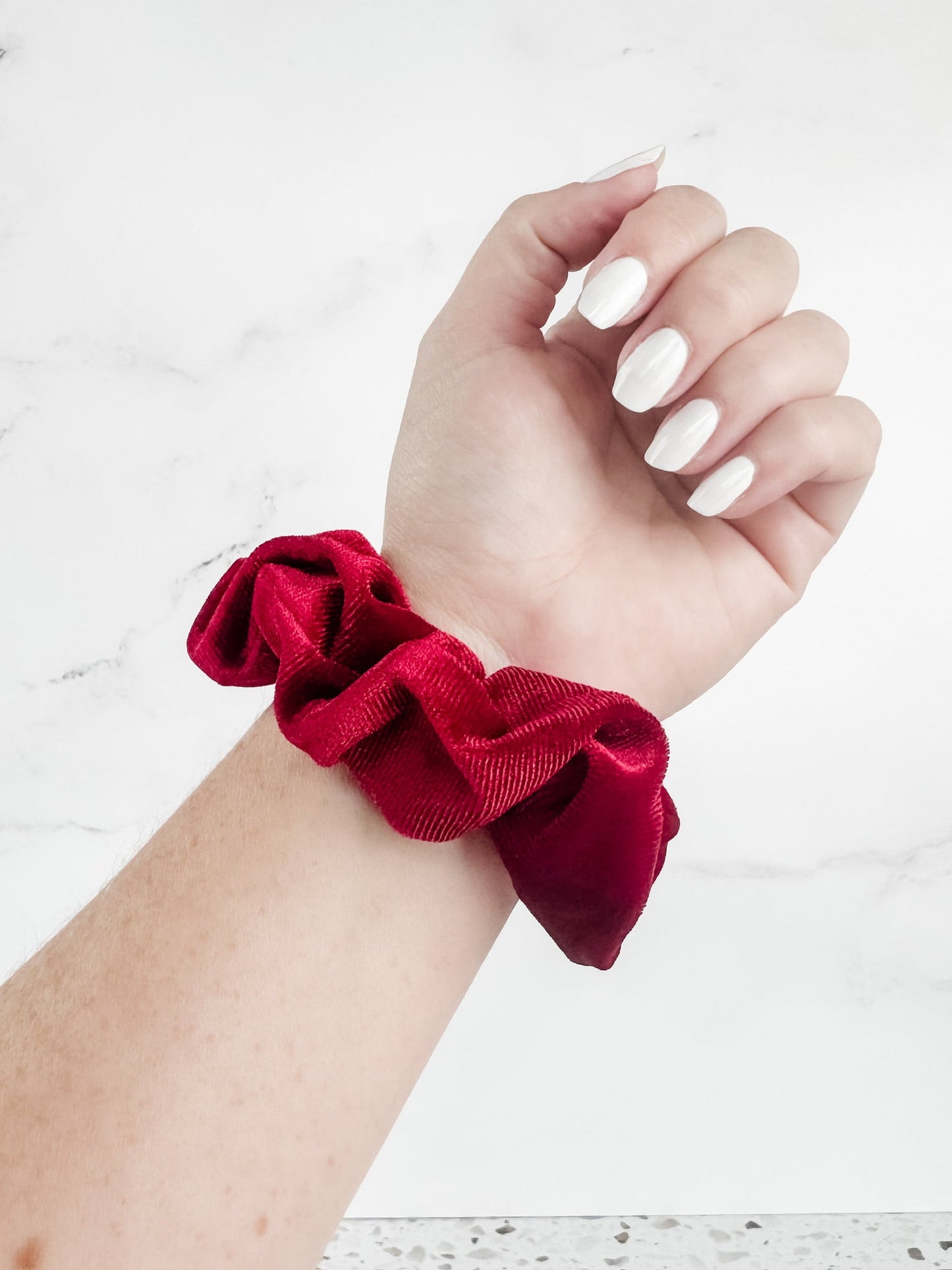 IN STOCK Velvet Scrunchie - Red