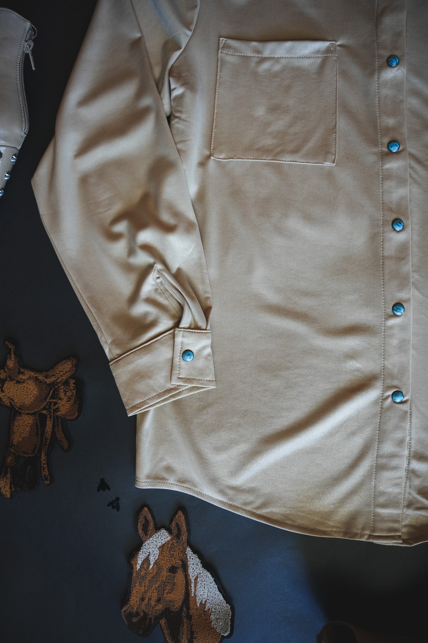 LEATHER LUX * SAND [NO -XL]