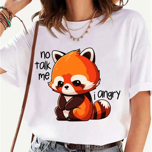 "No Talk Me I Angry" Red Panda T-Shirt