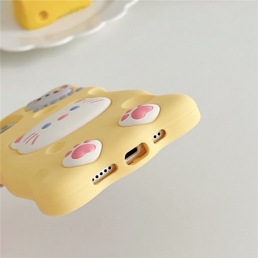 Cheese Cat & Mouse iPhone Cover