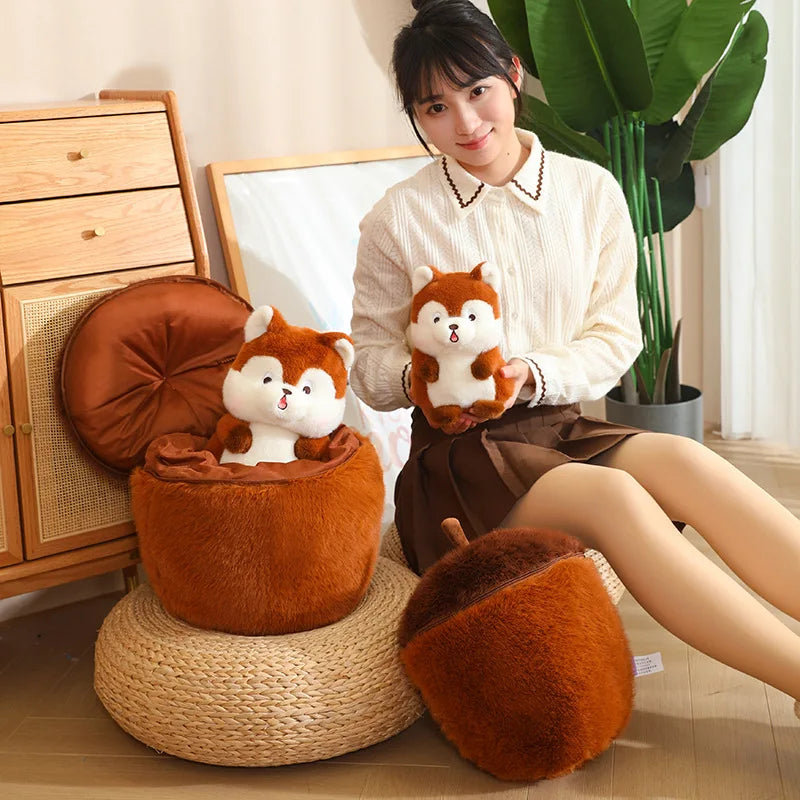 Surprise Squirrel Acorn Plushies