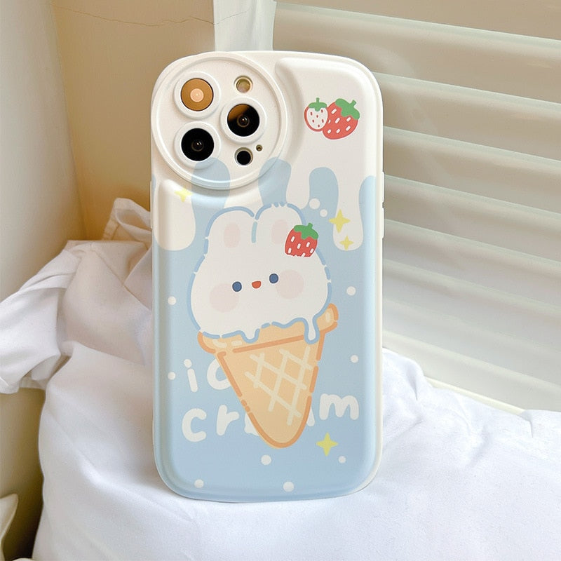 Ice Cream Bunny iPhone Case