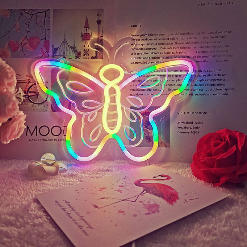 Butterfly LED Neon Light