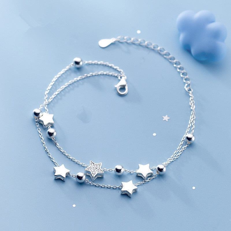 925 Sterling Silver Star Bracelet