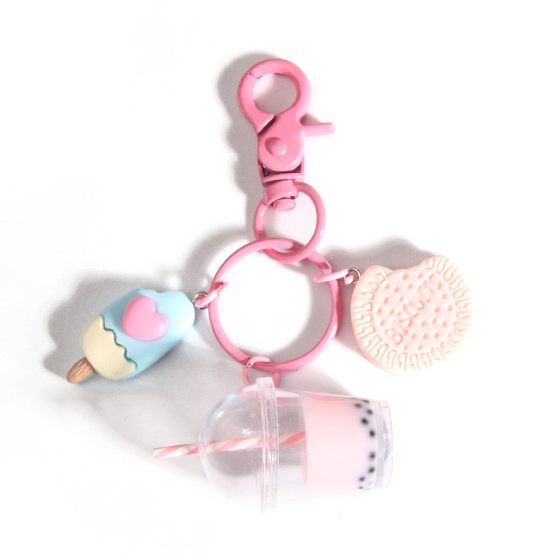 Bubble Tea & Sweets Keychain