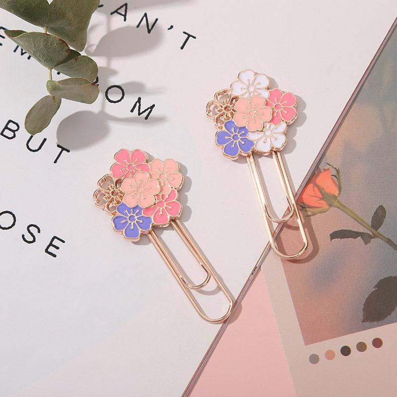 1pc Cherry Blossom Paper Clip