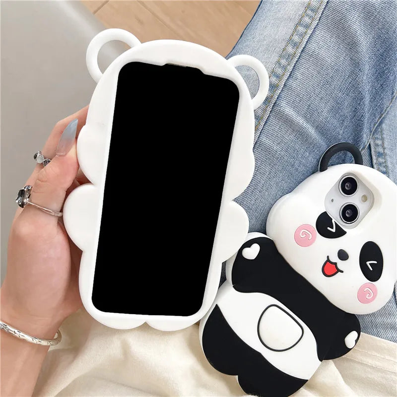 Cute Panda iPhone Case