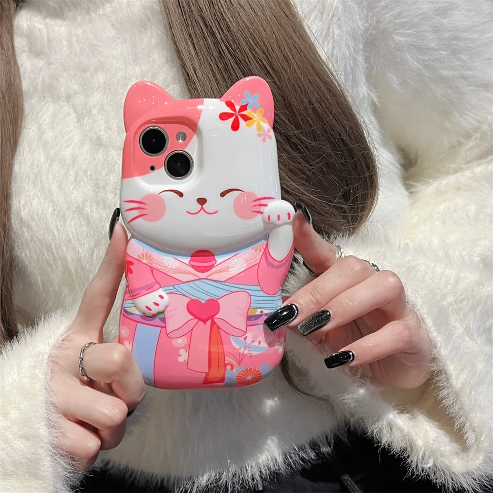 Kimono Cat iPhone Case